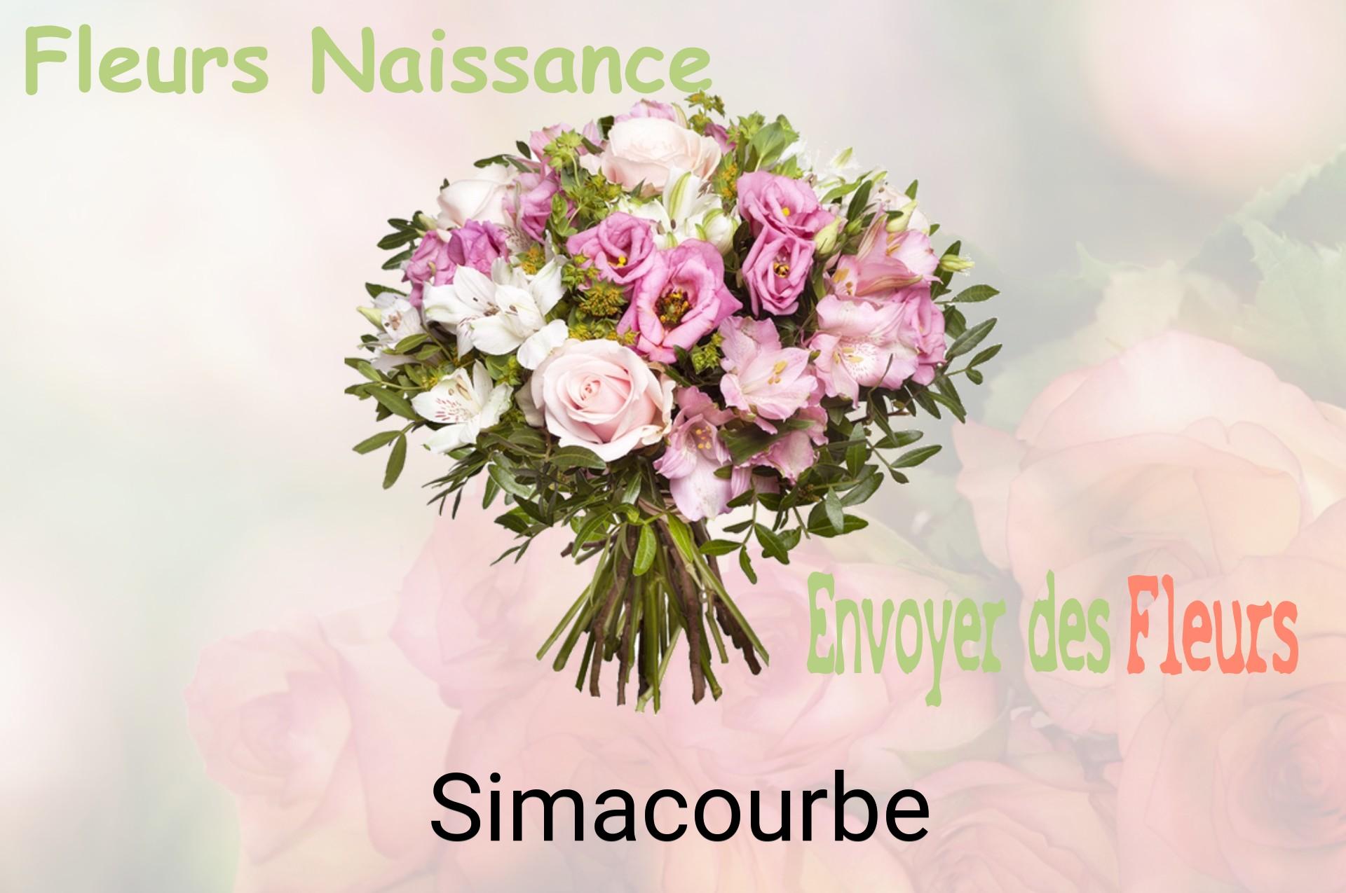 Bouquet de fleurs de naissance livré à Simacourbe